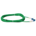 Picture of 4m LC to LC Green OS2 Duplex OFNR (Riser-Rated) SMF Fiber Patch Cable
