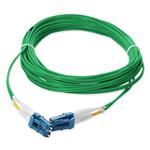 Picture of 4m LC to LC Green OS2 Duplex OFNR (Riser-Rated) SMF Fiber Patch Cable