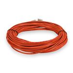 Picture of 50m LC to LC Orange OM4 Duplex OFNP (Plenum-Rated) Fiber Patch Cable