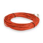 Picture of 50m LC to LC Orange OM4 Duplex OFNP (Plenum-Rated) Fiber Patch Cable