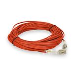 Picture of 50m LC to LC Orange OM4 Duplex OFNP (Plenum-Rated) Fiber Patch Cable