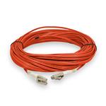Picture of 50m LC to LC Orange OM4 Duplex OFNP (Plenum-Rated) Fiber Patch Cable