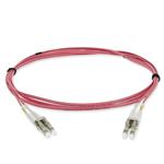 Picture of 5m LC to LC Pink OM4 Duplex OFNR (Riser-Rated) Fiber Patch Cable