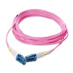 Picture of 5m LC to LC Pink OS2 Duplex OFNR (Riser-Rated) SMF Fiber Patch Cable