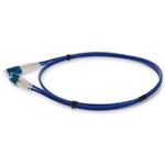 Picture of 5m LC to LC Blue OS2 Duplex Armored OFNR (Riser-Rated) SMF Fiber Patch Cable