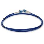 Picture of 5m LC to LC Blue OS2 Duplex Armored OFNR (Riser-Rated) SMF Fiber Patch Cable