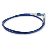 Picture of 5m LC to LC Blue OS2 Duplex Armored OFNR (Riser-Rated) SMF Fiber Patch Cable