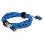 Picture of 6ft LC to LC Blue OS2 Duplex OFNR (Riser-Rated) SMF Fiber Patch Cable