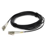 Picture of 6m LC to LC Black OM4 Duplex OFNR (Riser-Rated) Fiber Patch Cable