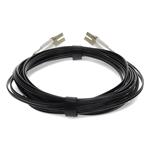Picture of 6m LC to LC Black OM4 Duplex OFNR (Riser-Rated) Fiber Patch Cable