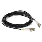 Picture of 6m LC to LC Black OM4 Duplex OFNR (Riser-Rated) Fiber Patch Cable