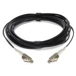 Picture of 6m LC to LC Black OM4 Duplex OFNR (Riser-Rated) Fiber Patch Cable