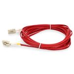 Picture of 8m LC to LC Red OM4 Duplex OFNR (Riser-Rated) Fiber Patch Cable