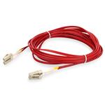 Picture of 8m LC to LC Red OM4 Duplex OFNR (Riser-Rated) Fiber Patch Cable