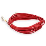 Picture of 8m LC to LC Red OM4 Duplex OFNR (Riser-Rated) Fiber Patch Cable