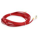 Picture of 8m LC to LC Red OM4 Duplex OFNR (Riser-Rated) Fiber Patch Cable