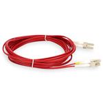 Picture of 8m LC to LC Red OM4 Duplex OFNR (Riser-Rated) Fiber Patch Cable