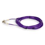 Picture of 9m LC to LC Purple OM4 Duplex OFNR (Riser-Rated) Fiber Patch Cable