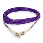 Picture of 9m LC to LC Purple OM4 Duplex OFNR (Riser-Rated) Fiber Patch Cable