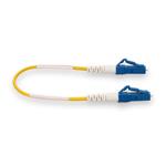 Picture of 0.15m LC to LC Yellow OS2 Simplex Microboot, Snagless OFNR (Riser-Rated) SMF Fiber Patch Cable