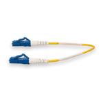 Picture of 0.25m LC to LC Yellow OS2 Simplex Microboot, Snagless OFNR (Riser-Rated) SMF Fiber Patch Cable