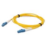 Picture of 0.5m LC to LC Yellow OS2 Simplex Microboot, Snagless OFNR (Riser-Rated) SMF Fiber Patch Cable