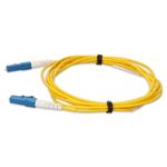 Picture of 0.5m LC to LC Yellow OS2 Simplex Microboot, Snagless OFNR (Riser-Rated) SMF Fiber Patch Cable