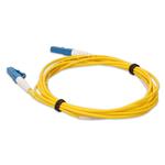 Picture of 0.5m LC to LC Yellow OS2 Simplex Microboot, Snagless OFNR (Riser-Rated) SMF Fiber Patch Cable