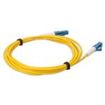 Picture of 0.5m LC to LC Yellow OS2 Simplex Microboot, Snagless OFNR (Riser-Rated) SMF Fiber Patch Cable