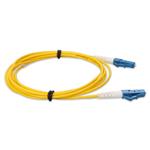 Picture of 0.5m LC to LC Yellow OS2 Simplex Microboot, Snagless OFNR (Riser-Rated) SMF Fiber Patch Cable