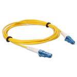 Picture of 0.5m LC to LC Yellow OS2 Simplex Microboot, Snagless OFNR (Riser-Rated) SMF Fiber Patch Cable