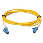 Picture of 0.5m LC to LC Yellow OS2 Simplex Microboot, Snagless OFNR (Riser-Rated) SMF Fiber Patch Cable