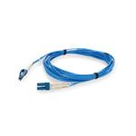 Picture of 1.5ft LC to LC Blue OS2 Duplex Microboot, Snagless OFNR (Riser-Rated) SMF Fiber Patch Cable with 1.6mm OD Jacket