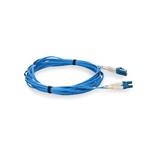 Picture of 10ft LC to LC Blue OS2 Duplex Microboot, Snagless OFNR (Riser-Rated) SMF Fiber Patch Cable with 1.6mm OD Jacket