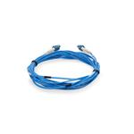 Picture of 1ft LC to LC Blue OS2 Duplex Microboot, Snagless OFNR (Riser-Rated) SMF Fiber Patch Cable with 1.6mm OD Jacket