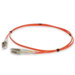 Picture of 2m LC to LC Orange OM2 Duplex Microboot, Snagless OFNR (Riser-Rated) Fiber Patch Cable