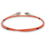 Picture of 2m LC to LC Orange OM2 Duplex Microboot, Snagless OFNR (Riser-Rated) Fiber Patch Cable