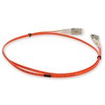 Picture of 2m LC to LC Orange OM2 Duplex Microboot, Snagless OFNR (Riser-Rated) Fiber Patch Cable