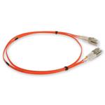 Picture of 2m LC to LC Orange OM2 Duplex Microboot, Snagless OFNR (Riser-Rated) Fiber Patch Cable