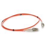 Picture of 2m LC to LC Orange OM2 Duplex Microboot, Snagless OFNR (Riser-Rated) Fiber Patch Cable