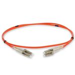 Picture of 2m LC to LC Orange OM2 Duplex Microboot, Snagless OFNR (Riser-Rated) Fiber Patch Cable
