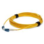 Picture of 2.5m LC to LC Yellow OS2 Duplex Microboot, Snagless OFNR (Riser-Rated) SMF Fiber Patch Cable
