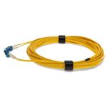 Picture of 2.5m LC to LC Yellow OS2 Duplex Microboot, Snagless OFNR (Riser-Rated) SMF Fiber Patch Cable