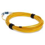 Picture of 2.5m LC to LC Yellow OS2 Duplex Microboot, Snagless OFNR (Riser-Rated) SMF Fiber Patch Cable