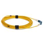 Picture of 2.5m LC to LC Yellow OS2 Duplex Microboot, Snagless OFNR (Riser-Rated) SMF Fiber Patch Cable