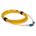 Picture of 2.5m LC to LC Yellow OS2 Duplex Microboot, Snagless OFNR (Riser-Rated) SMF Fiber Patch Cable