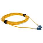 Picture of 46m LC to LC Yellow OS2 Duplex Microboot, Snagless OFNR (Riser-Rated) SMF Fiber Patch Cable