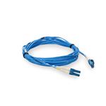 Picture of 6ft LC to LC Blue OS2 Duplex Microboot, Snagless OFNR (Riser-Rated) SMF Fiber Patch Cable with 1.6mm OD Jacket
