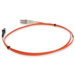 Picture of 8m LC to MT-RJ Orange OM1 Duplex OFNR (Riser-Rated) MMF Fiber Patch Cable