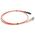 Picture of 8m LC to MT-RJ Orange OM1 Duplex OFNR (Riser-Rated) MMF Fiber Patch Cable